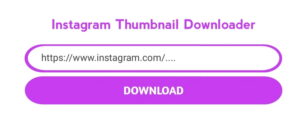 Instagram Thumbnail Downloader